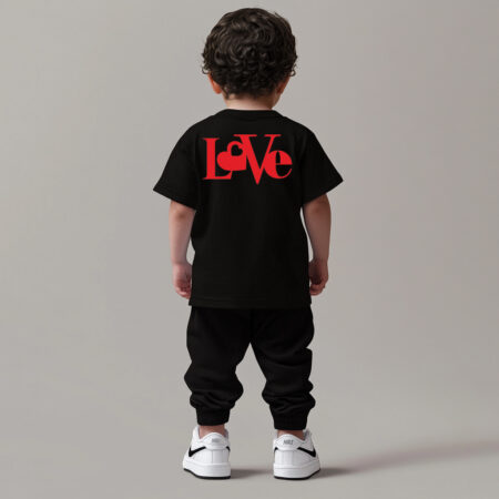 T-shirt Oversize LOVE - Noir